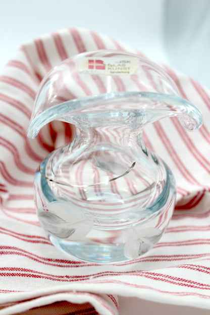 Danish Glass Art - Glass vase
