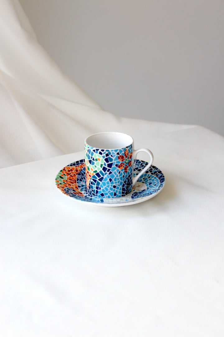 Barcelona - Espresso cup with saucer