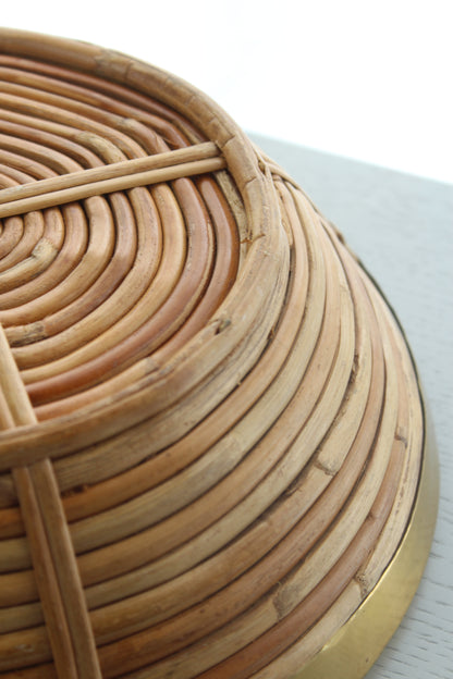 Bamboo basket - Brass edge