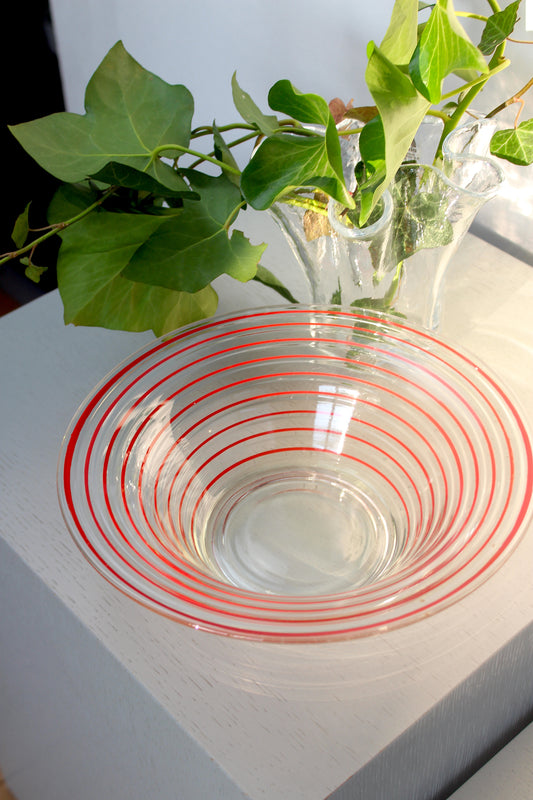 Holmegaard Broksø - Bowl, red stripe