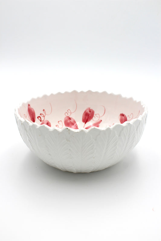 Hand painted bowl, pink