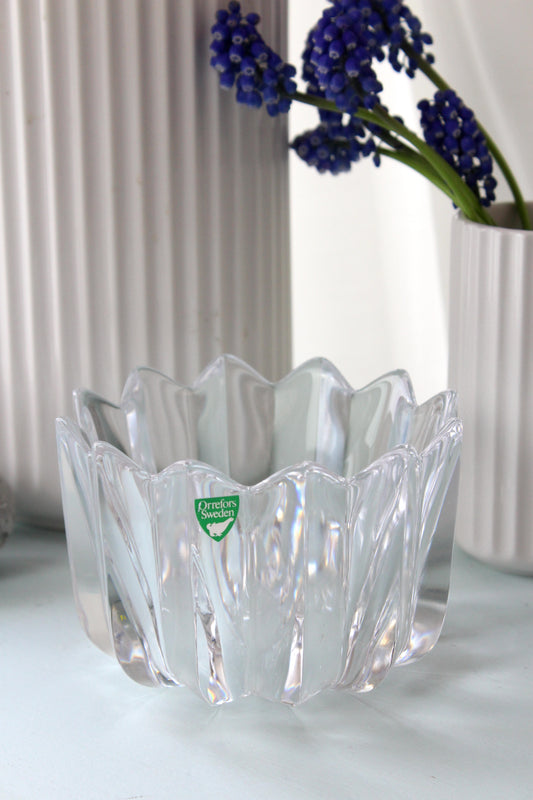 Orrefors bowl Crystal Fleur Tulipan