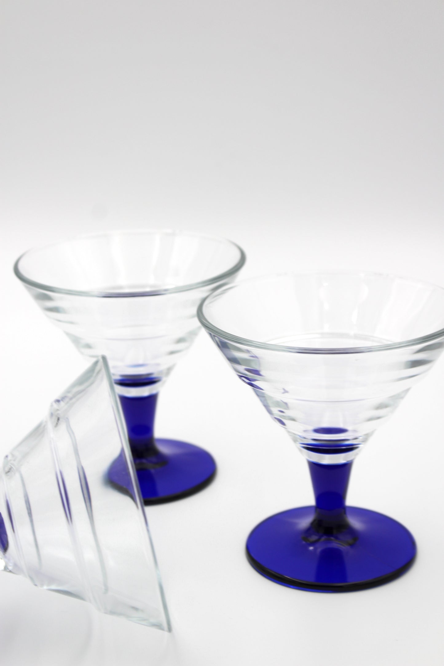 Cocktailglas - Koboltblå, 4 stk.