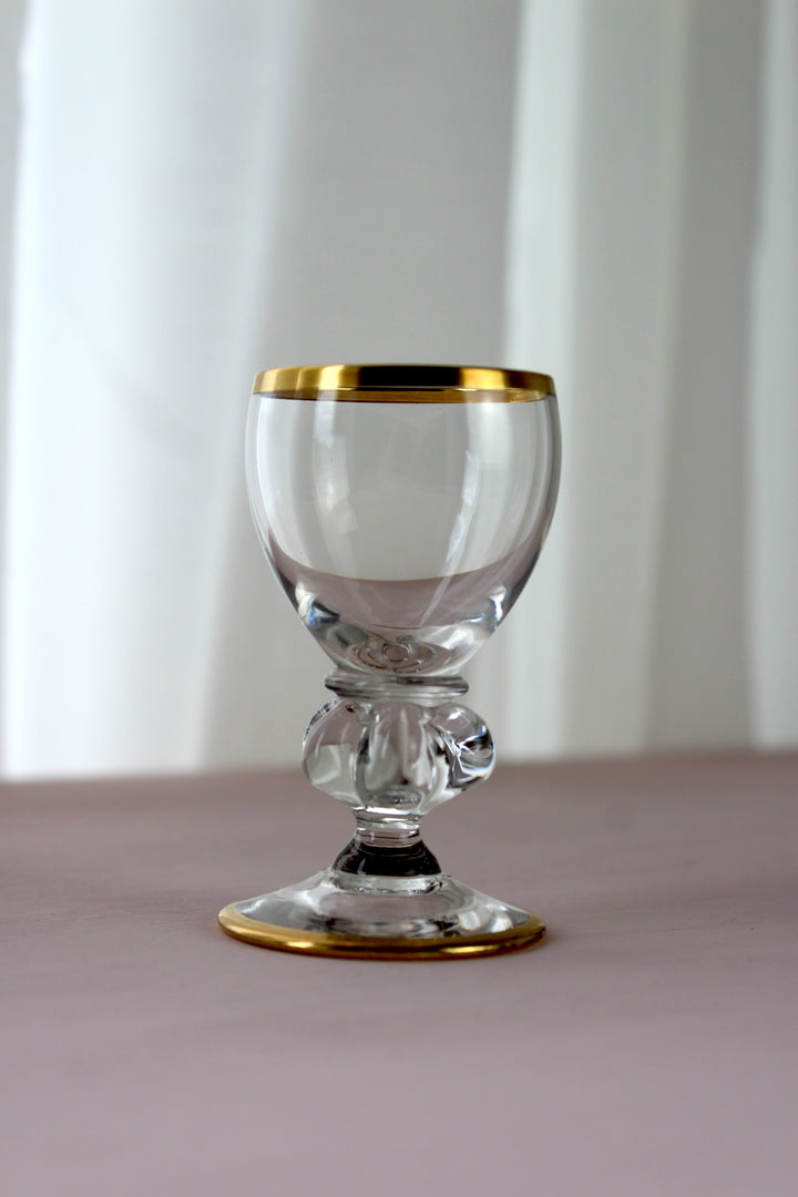 Holmegaard - 'Gisselfeld' Fortified Wine/Port Wine with Gold Edge