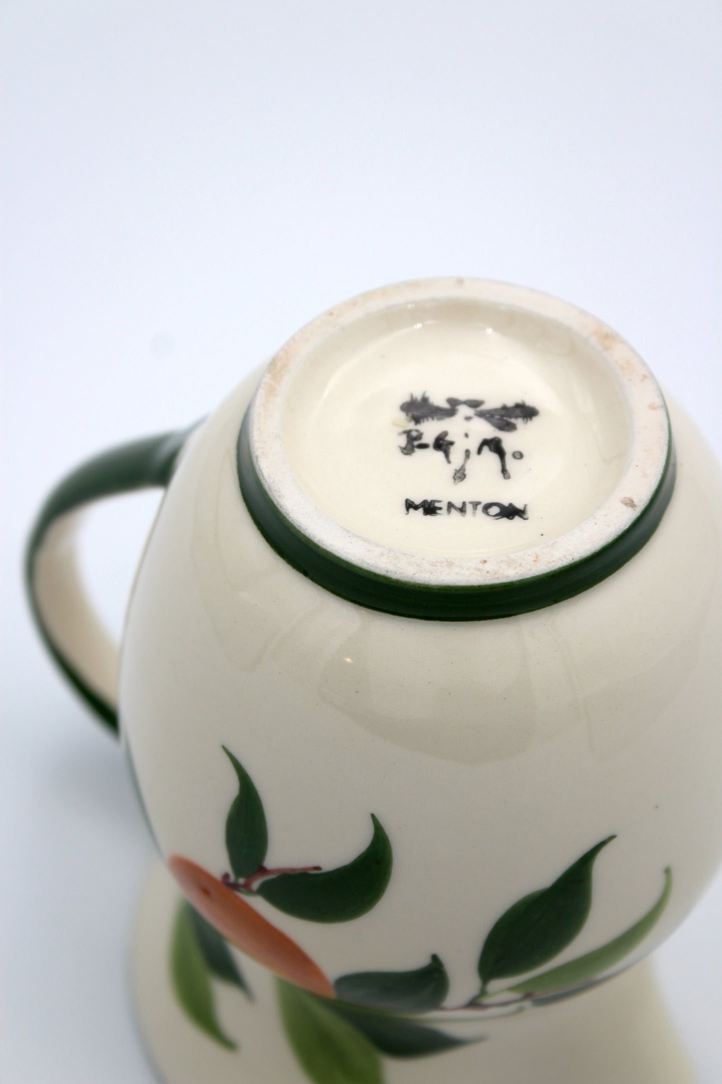 Menton - Hand painted milk jug