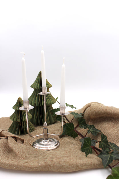 Silver stain candle holder