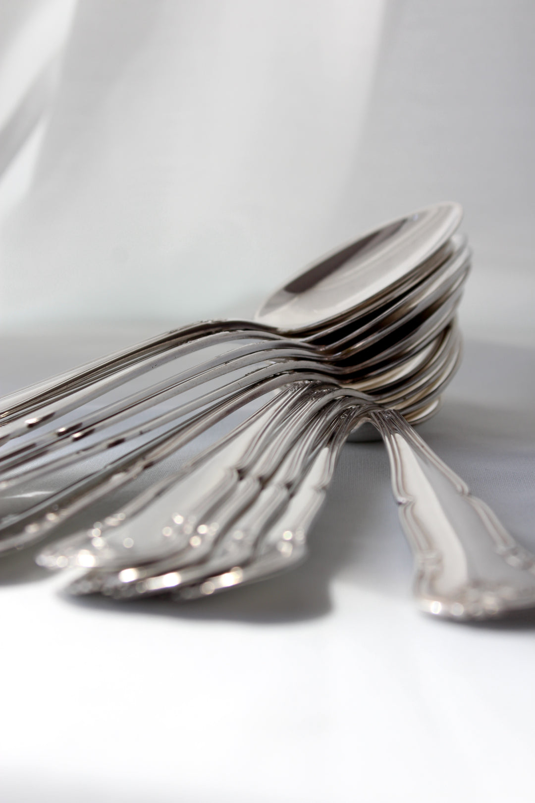 Liselund - Spiseske blank 2-tårnet sølvplet