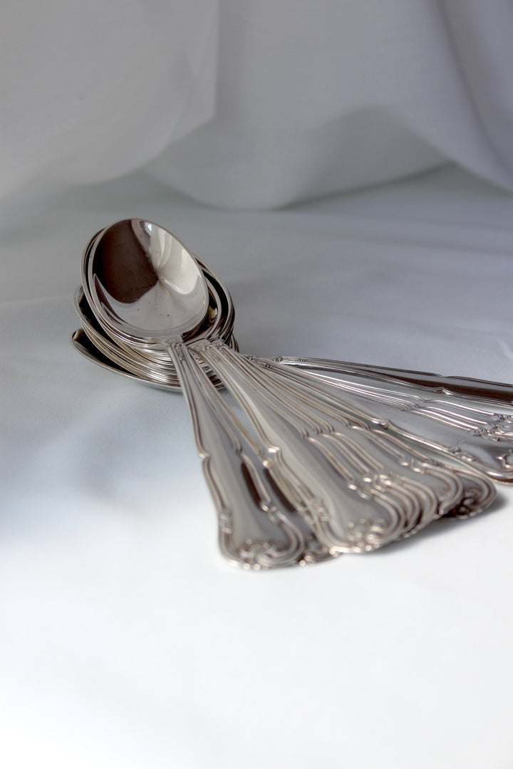 Liselund - Spiseske blank 2-tårnet sølvplet