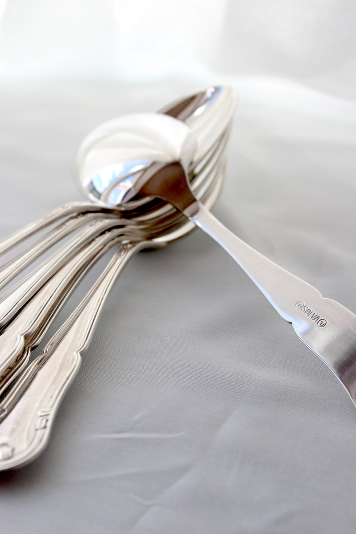 Liselund - Suppeske blank 2-tårnet sølvplet