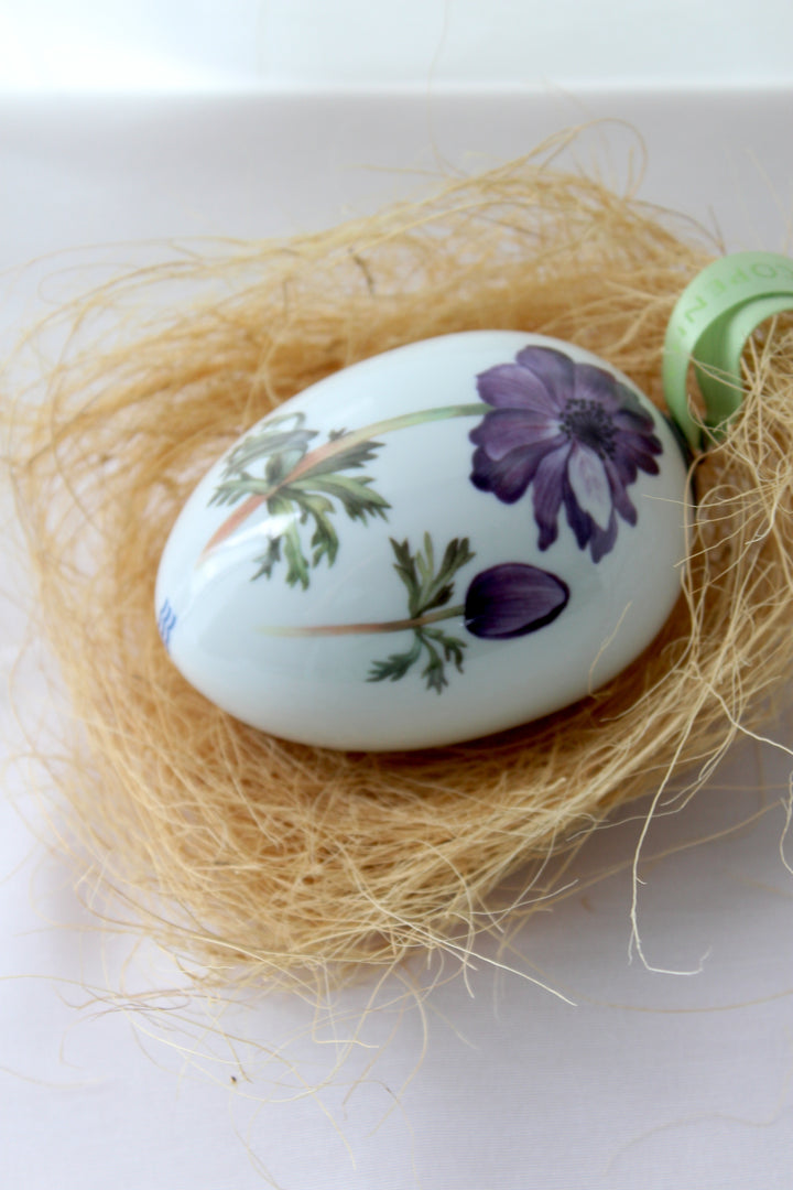 Royal Copenhagen - 'French Anemone' Easter egg, Large