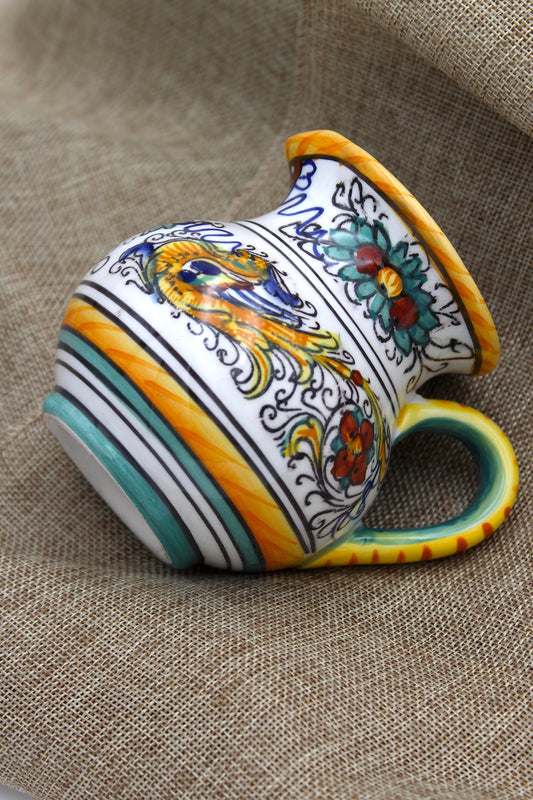 Hand painted cream jug, Grandi Maioliche Deruta