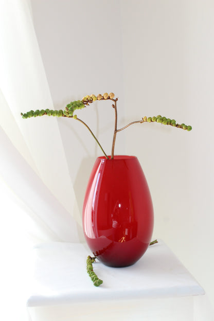 Holmegaard - 'Cocoon' vase, rød