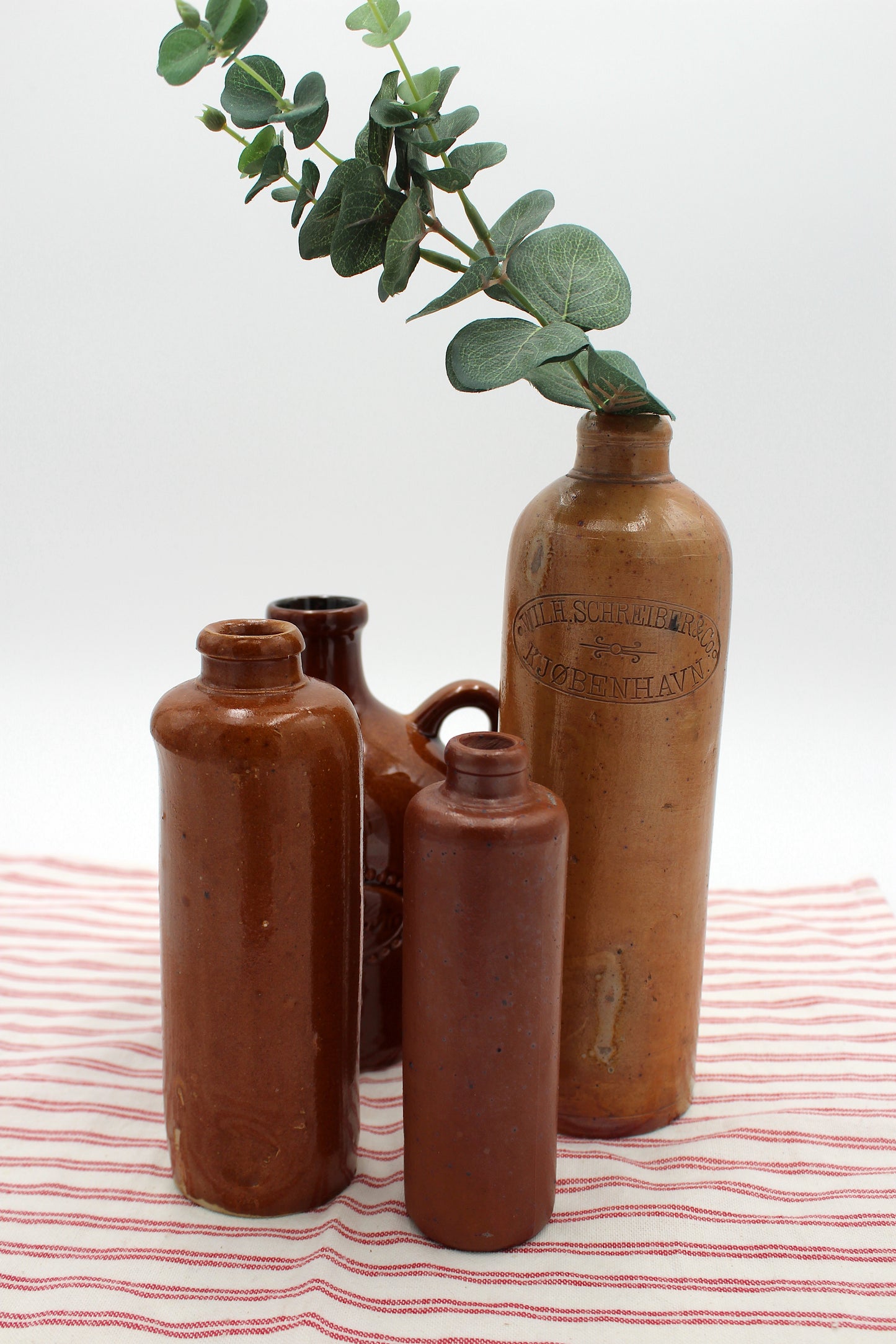 Vintage keramikflasker, 4 stk.